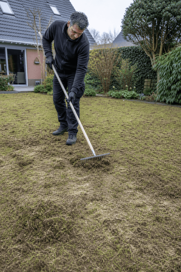 Wat te doen na het verticuteren van je gazon?