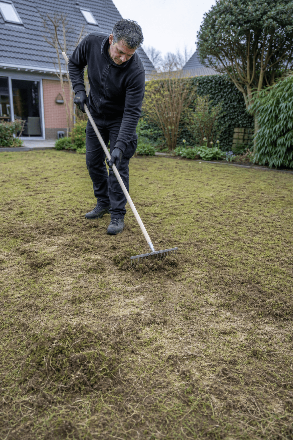 Wat te doen na het verticuteren van je gazon?