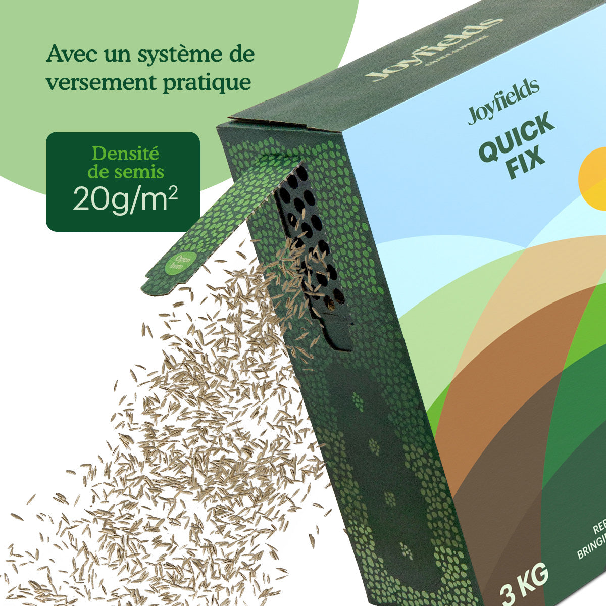 Joyfields Quick Fix – Semences de gazon de réparation [fr]