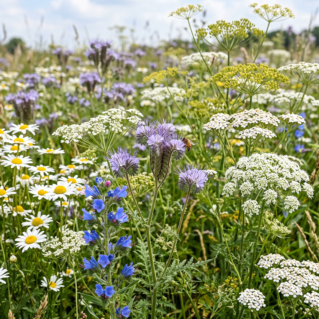 Mélange de fleurs pour attirer les insectes bénéfiques