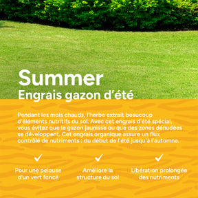 MRS Seeds & Mixtures Summer - Engrais organique pour gazon d'été | 18 kg - 360 m² [fr]