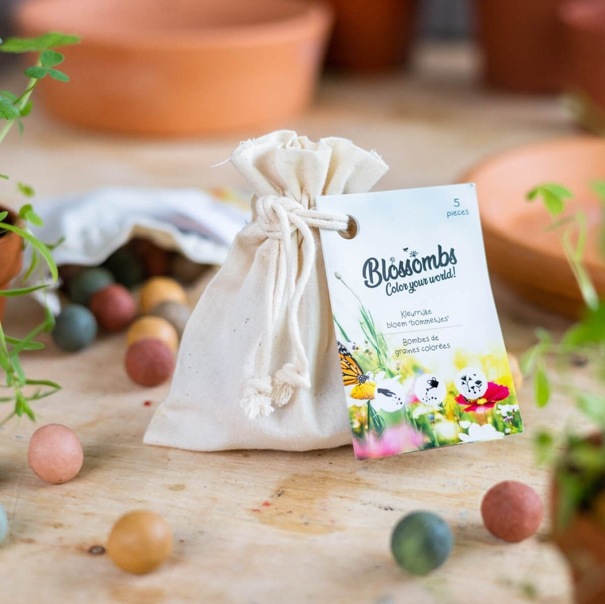 Blossombs Sac cadeau en coton biologique | 8 Blossombs [fr]