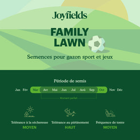 Joyfields Family Lawn – Semences de gazon sport et jeux [fr]