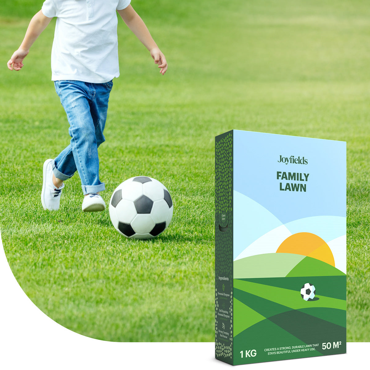 Joyfields Family Lawn – Speel- en sportgazon graszaad