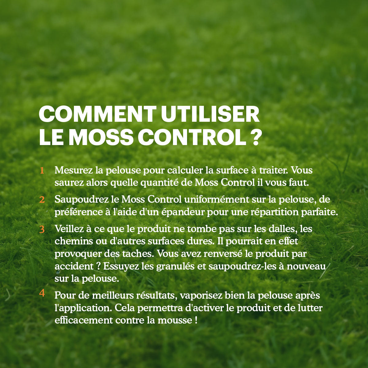 Joyfields Moss Control - Engrais pour gazon + anti-mousse [fr]