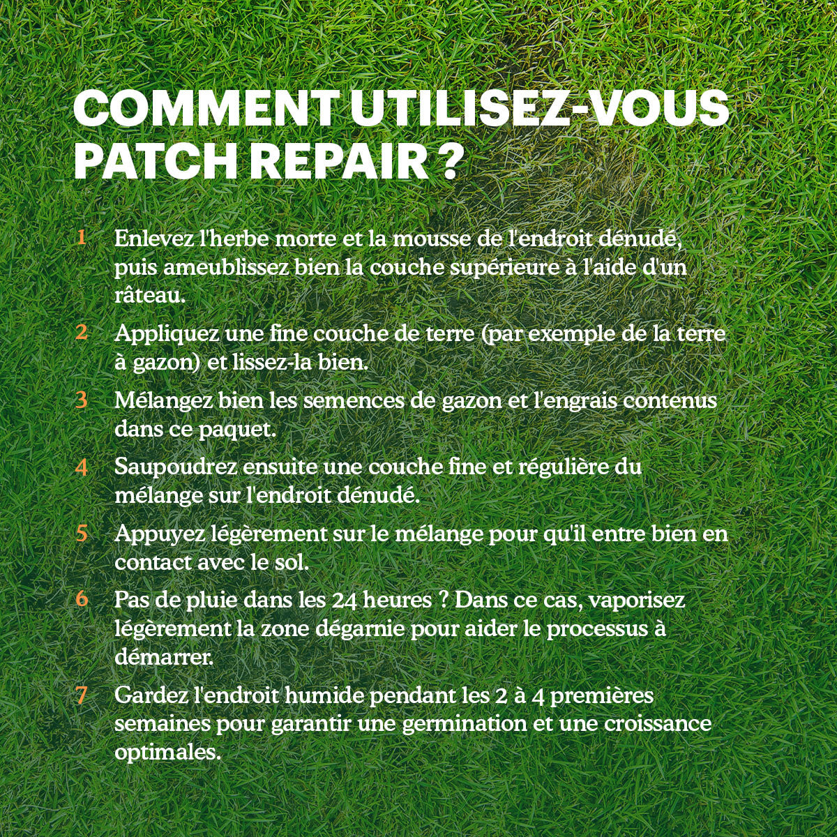 Joyfields Patch Repair - Gazon réparation + Engrais [fr]