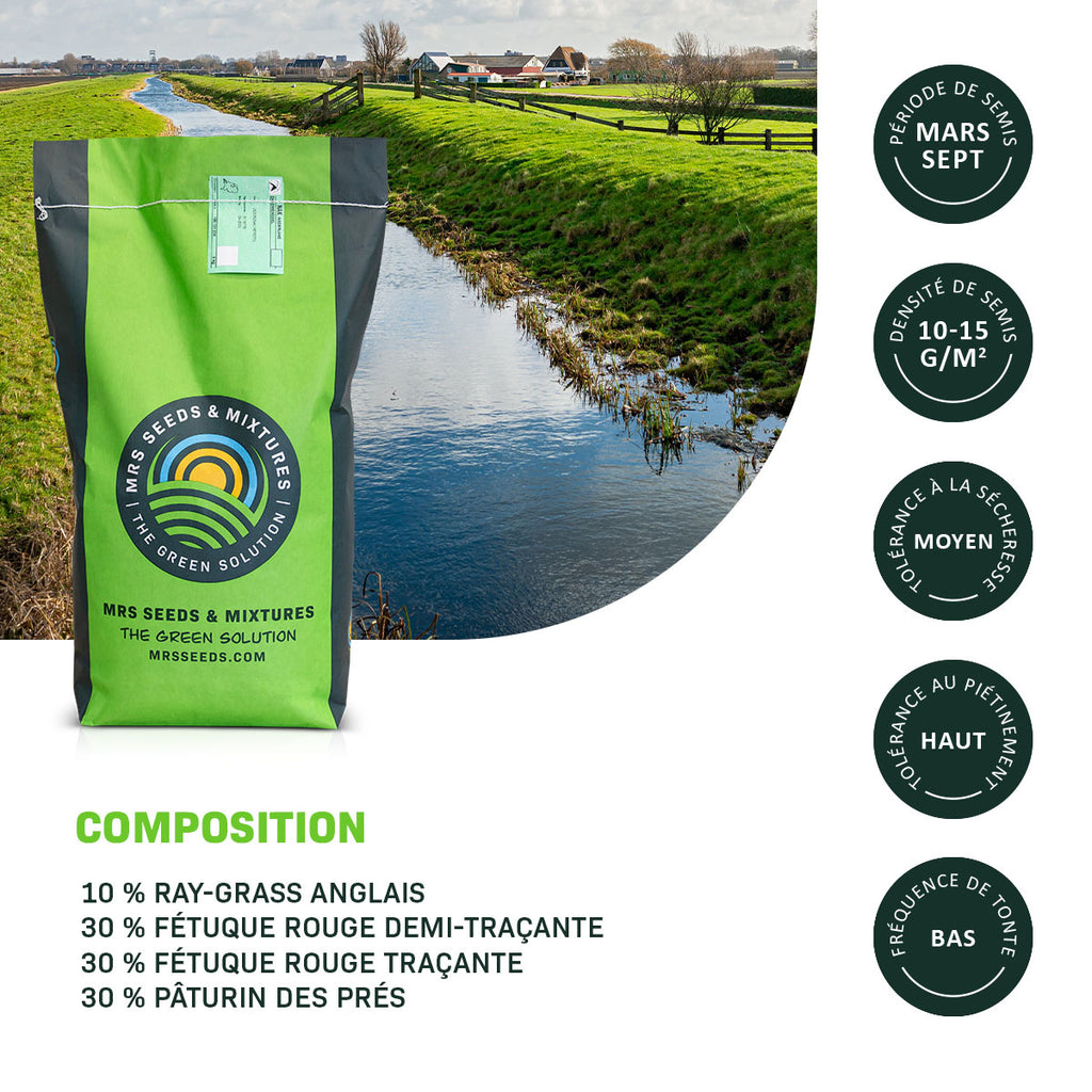MRS Seeds & Mixtures Digues 2 - 15 kg | Mélange de digues résistant à l'eau [fr]