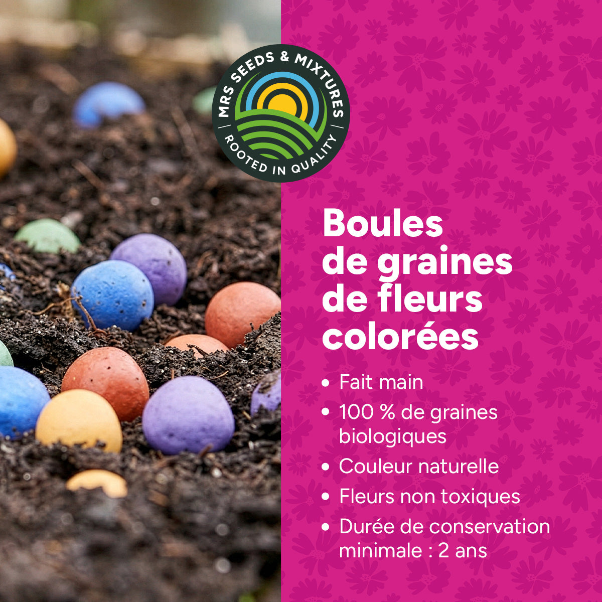 MRS Seeds & Mixtures Flower Bombs - Bombes de graines mix - Merci ! [fr]