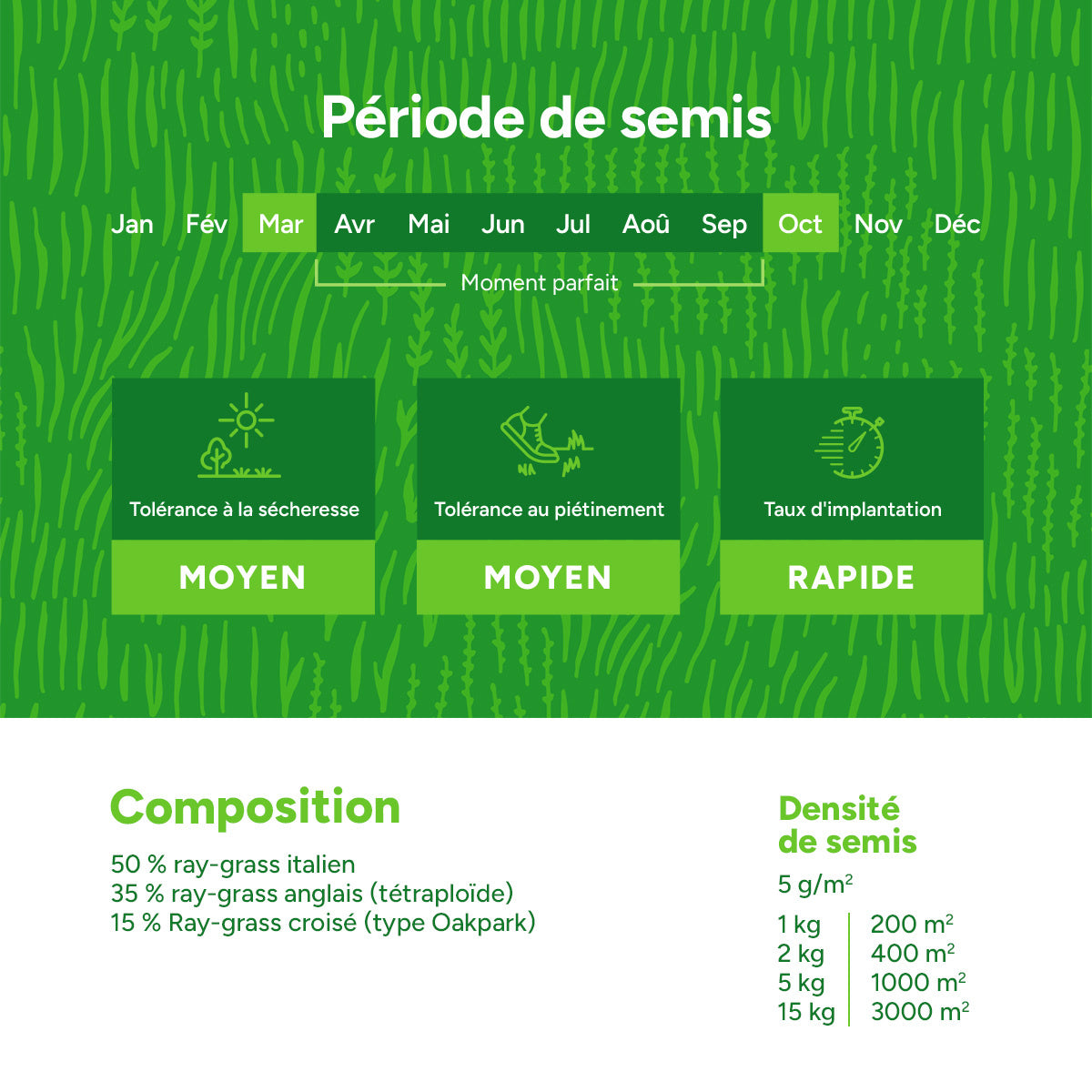MRS Seeds & Mixtures Graze - Rotation | Mélange pour rotation 15 kg [fr]