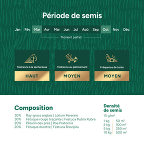 MRS Seeds & Mixtures Shade & Sun - Semence Gazon Ombre 10 kg [fr]