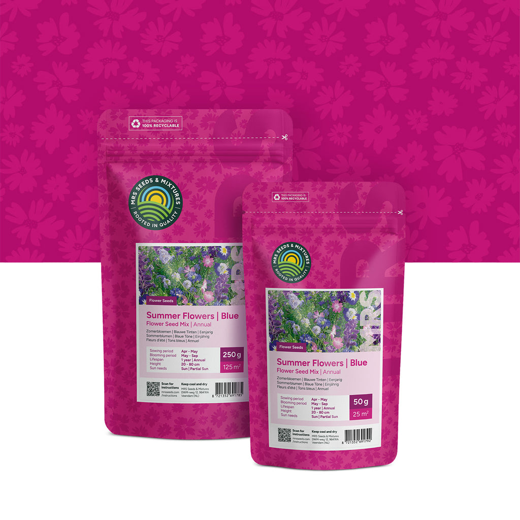 MRS Seeds & Mixtures Zomerbloemen -  Blauwe Tinten Mix